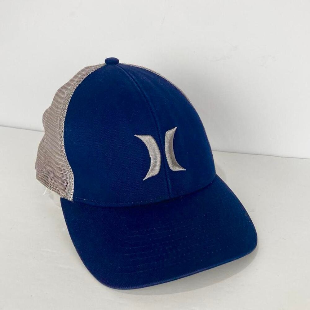 Hurley Hat Snapback Trucker Cap Mens Gray Blue Outdoor